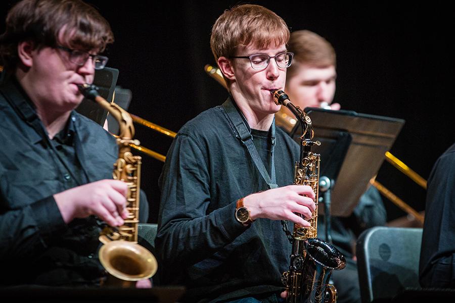 Steven Owings performed with the Northwest Jazz Ensemble, among other music groups. (Northwest Missouri State University photos)